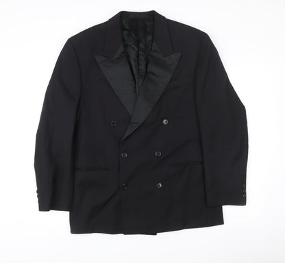 Mens UK Size 40 Marks and Spencer Regular Black Suit Jacket