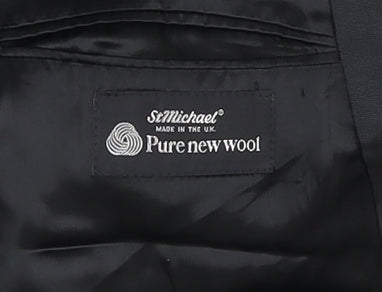 Mens UK Size 40 Marks and Spencer Regular Black Suit Jacket