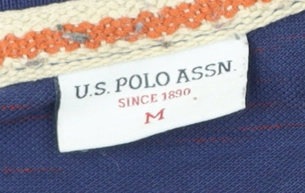 U.S. Polo Assn. Men's Blue Long Sleeve Polo Shirt Size M
