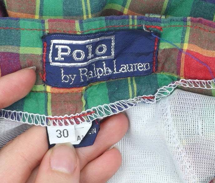 Ralph Lauren Men’s Multicoloured Check 30 Chino Shorts Cotton