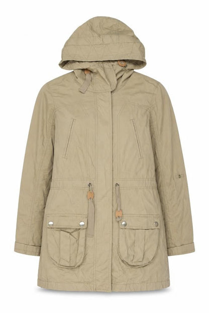 Womens UK Size 8 Atmosphere Beige Parka Coat