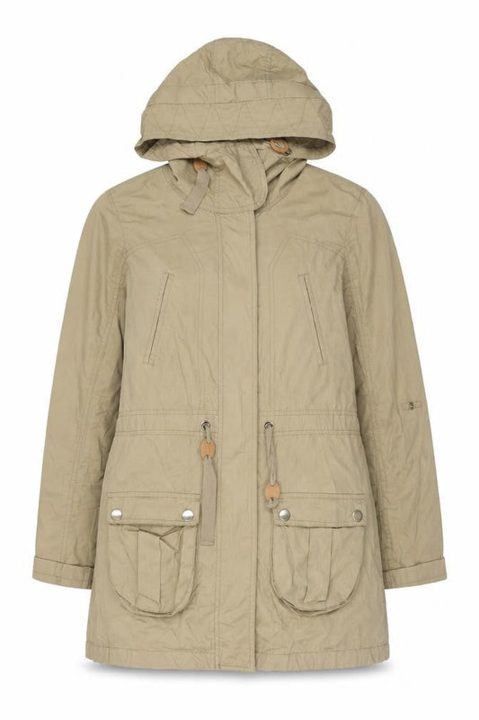Womens UK Size 8 Atmosphere Beige Parka Coat