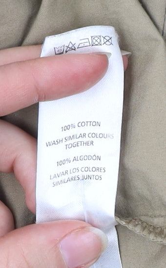 Atmosphere Women’s Beige Parka Jacket Size 8 Cotton Hooded Casual