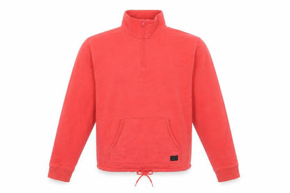 Mens UK Size S VANS Red 1/4 Zip Sweatshirt