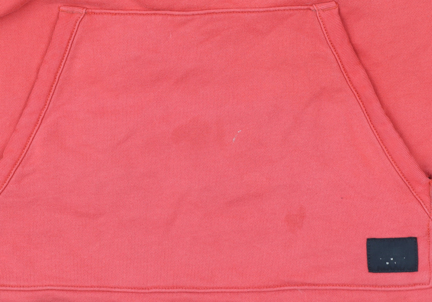 Vans Mens Red Small 1/4 Zip High Neck Sweatshirt with Pocket