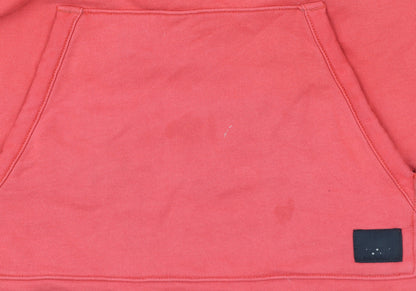 Vans Mens Red Small 1/4 Zip High Neck Sweatshirt with Pocket