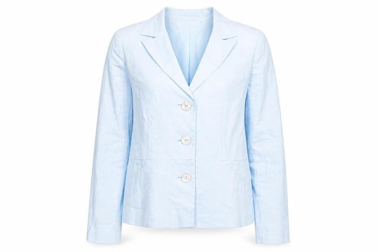Womens UK Size 10 Kaliko Blue Basic Jacket
