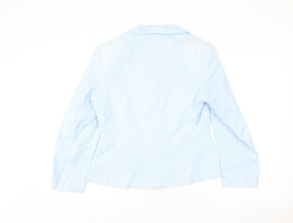 Womens UK Size 10 Kaliko Blue Basic Jacket