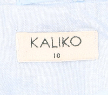 Womens UK Size 10 Kaliko Blue Basic Jacket