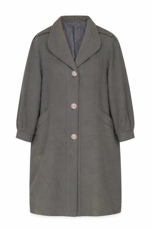 Marks & Spencer Men’s Grey Wool Overcoat Size 40 Classic