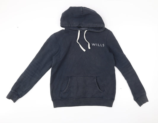 Womens UK Size 10 Jack Wills Blue Pullover Hoodie