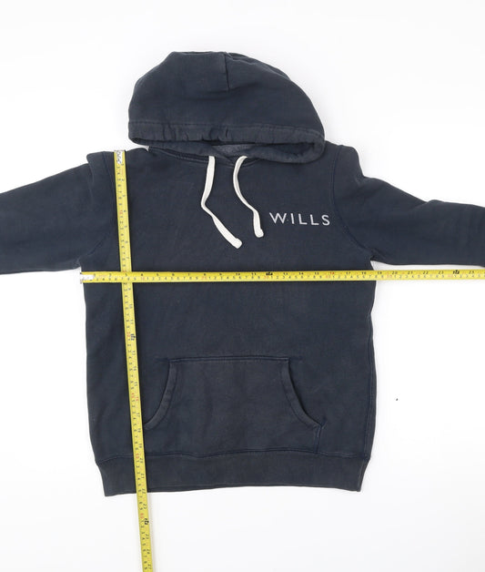 Womens UK Size 10 Jack Wills Blue Pullover Hoodie