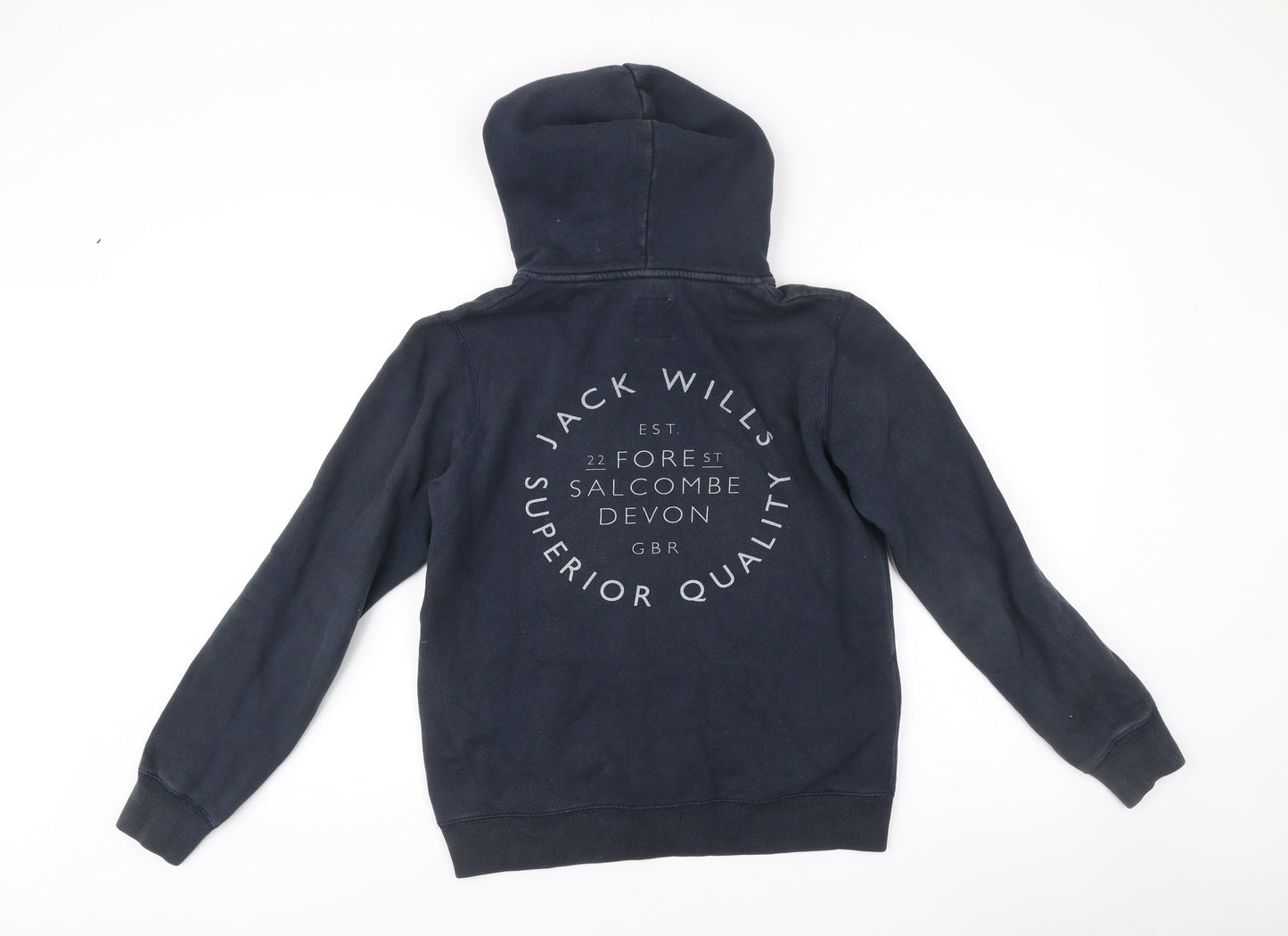 Womens UK Size 10 Jack Wills Blue Pullover Hoodie
