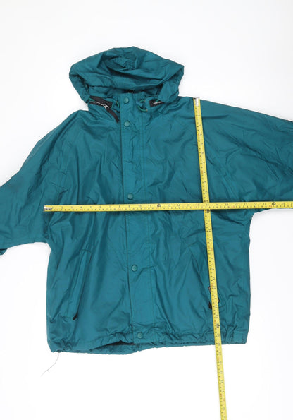 Mens UK Size S Helly Hansen Green Rain Coat