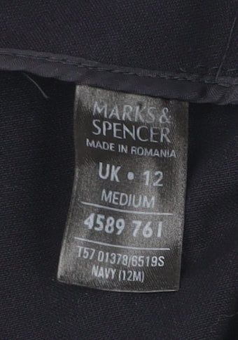 Womens UK Size 12 Marks and Spencer Slim Fit Leggings Blue Trousers