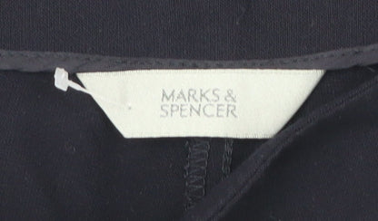 Womens UK Size 12 Marks and Spencer Slim Fit Leggings Blue Trousers