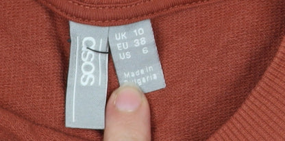 Womens UK Size 10 ASOS Brown Pullover Sweatshirt