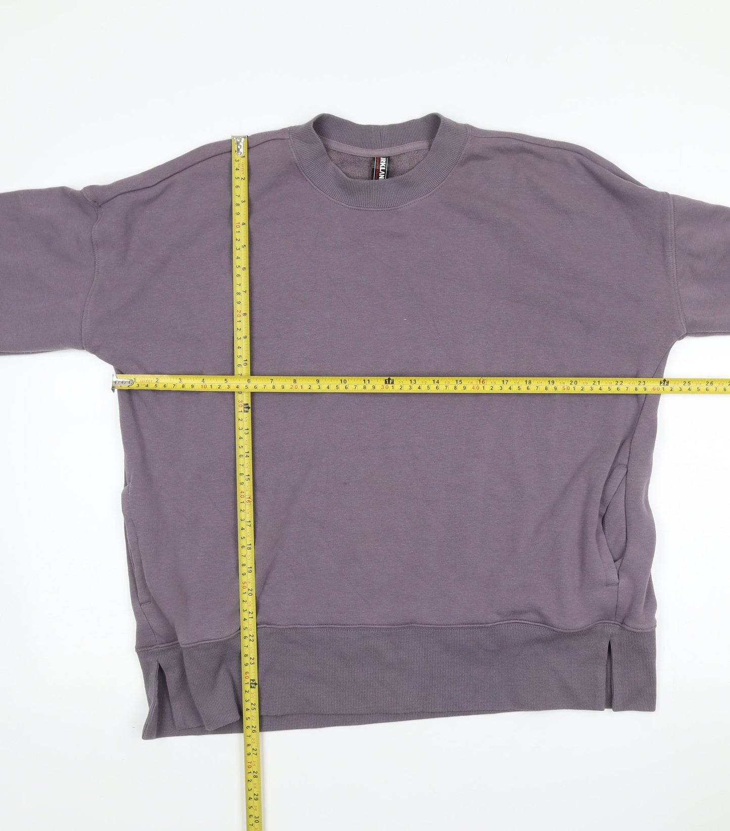 Kirkland Signature Unisex Purple XL Pullover Sweatshirt Fleece Crew Neck