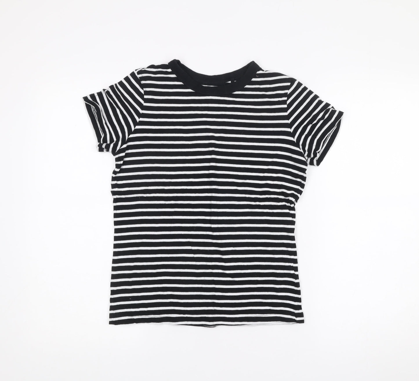 Womens UK Size XS NEXT Black Basic T-Shirt
