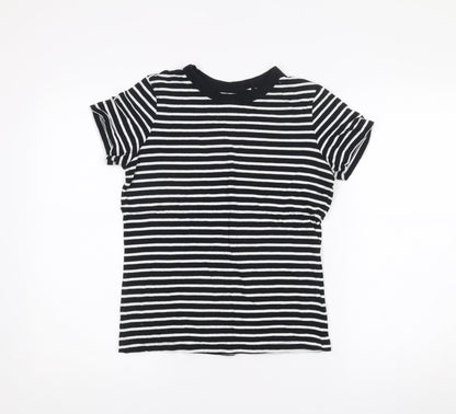 Womens UK Size XS NEXT Black Basic T-Shirt