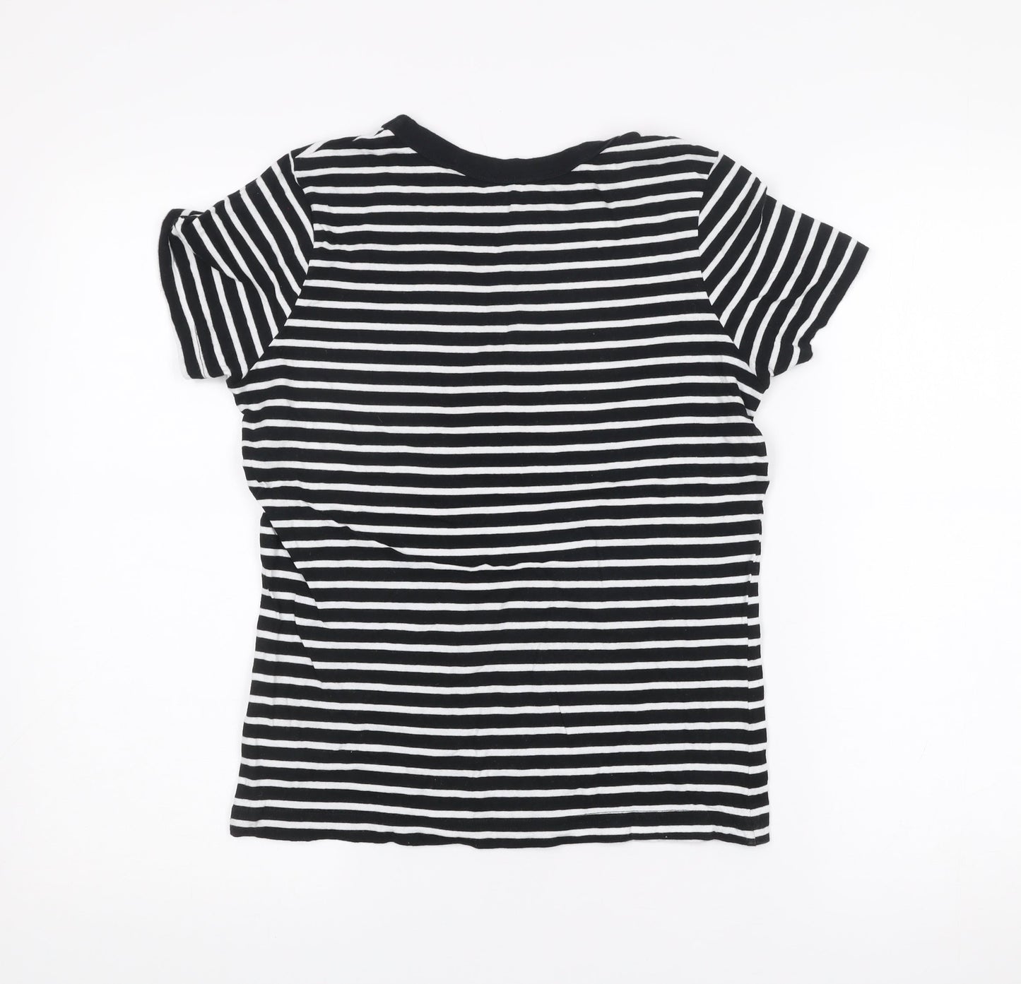 Womens UK Size XS NEXT Black Basic T-Shirt