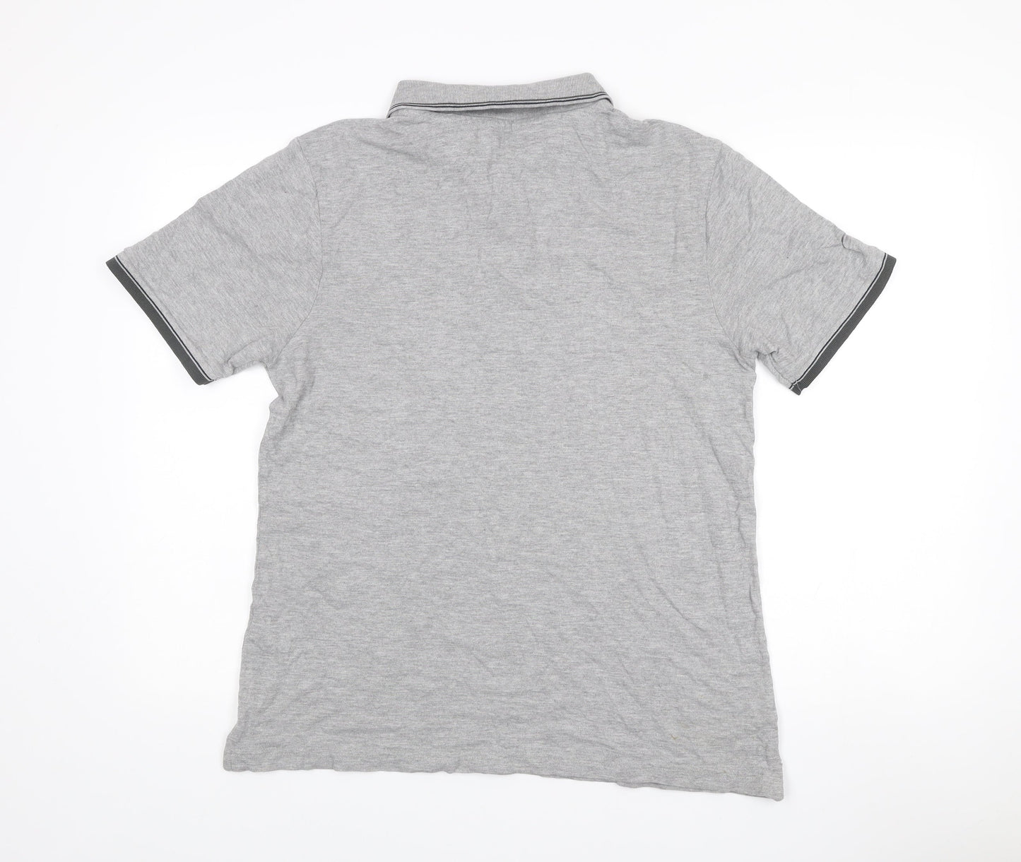 Champion Men’s Grey Polo Shirt L Regular Fit Short Sleeve