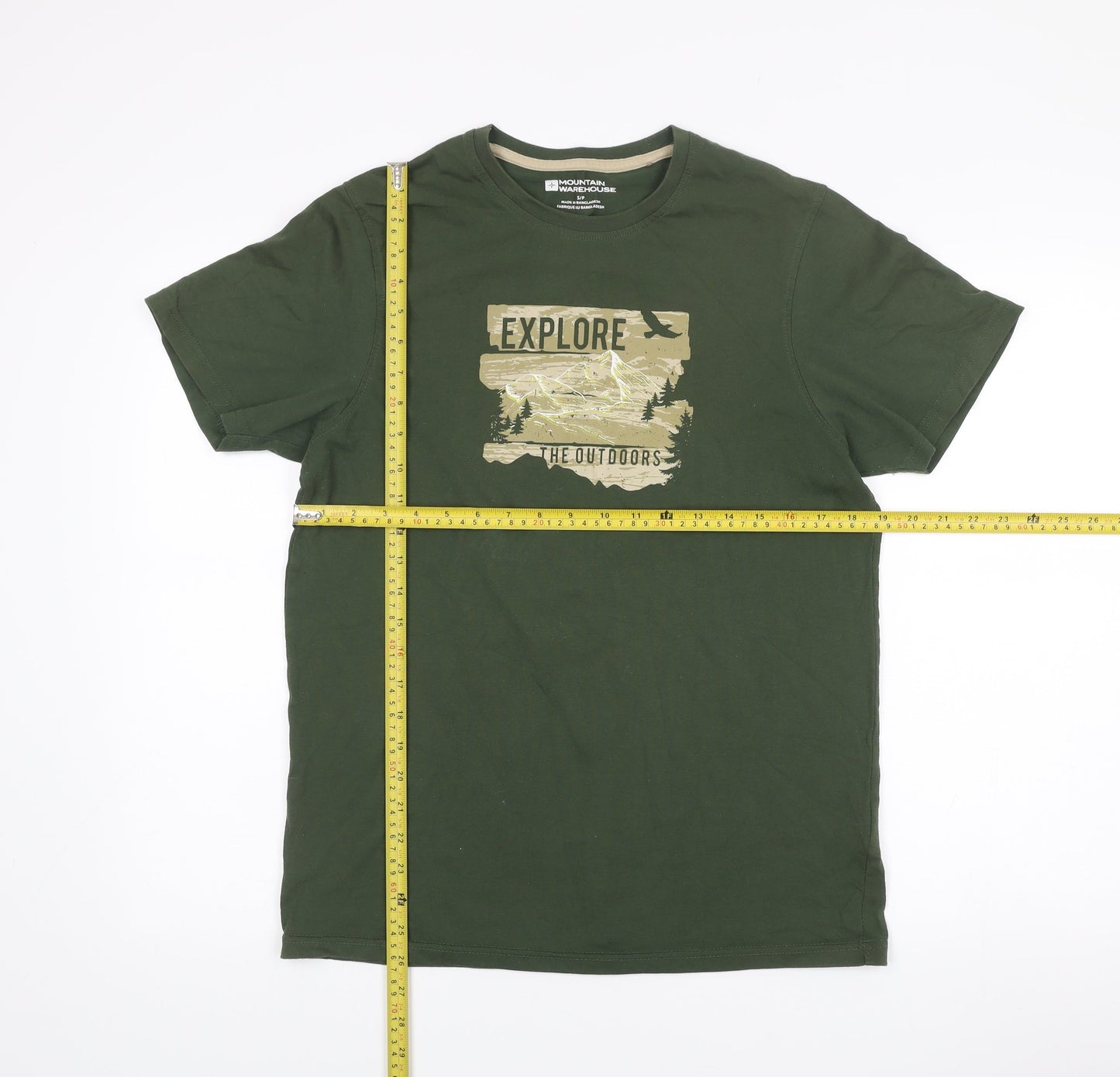 Mountain Warehouse Men's Green Small Explore Graphic T-Shirt