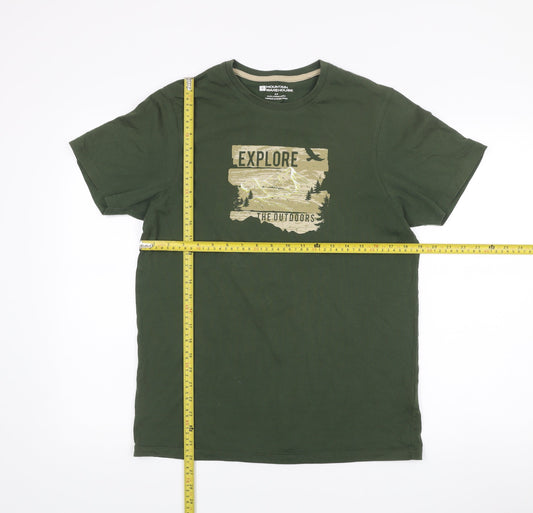 Mountain Warehouse Men's Green Small Explore Graphic T-Shirt