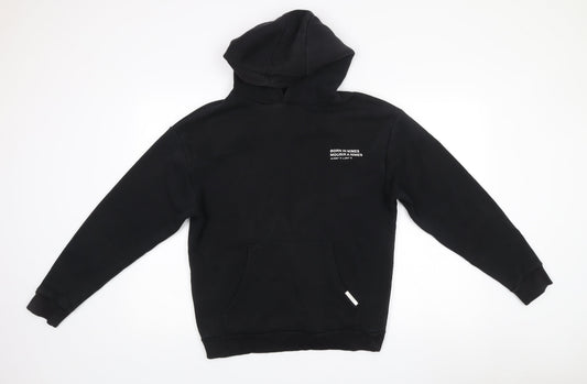Mens UK Size XS Nimes Black Pullover Hoodie