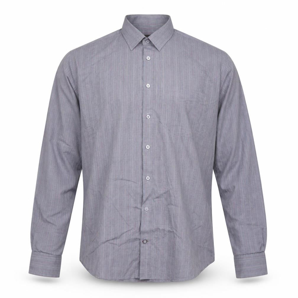 Mens UK Collar Size 16 Unworth Black Smart Grey  Dress Shirt