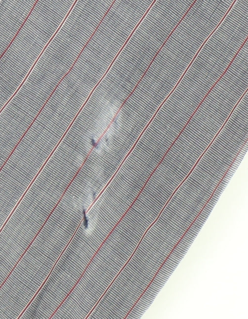 Unworth Black Men’s Grey Striped Cotton Formal Dress Shirt 16” Collar