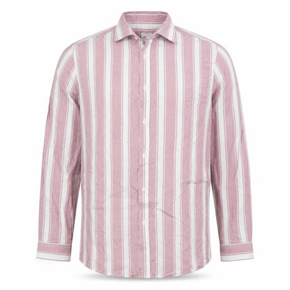 Mens UK Collar Size L Burton Menswear Smart Red  Dress Shirt