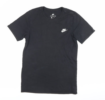 Nike Men's Black Small Athletic Fit Logo T-Shirt