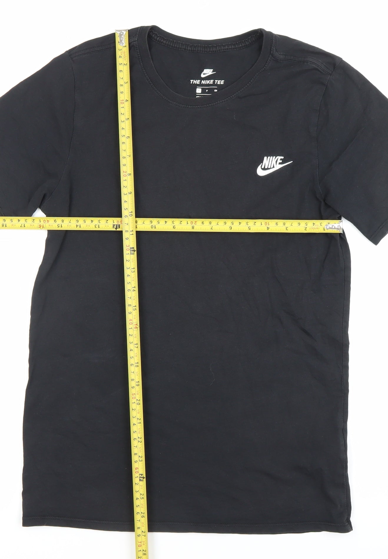Nike Men's Black Small Athletic Fit Logo T-Shirt