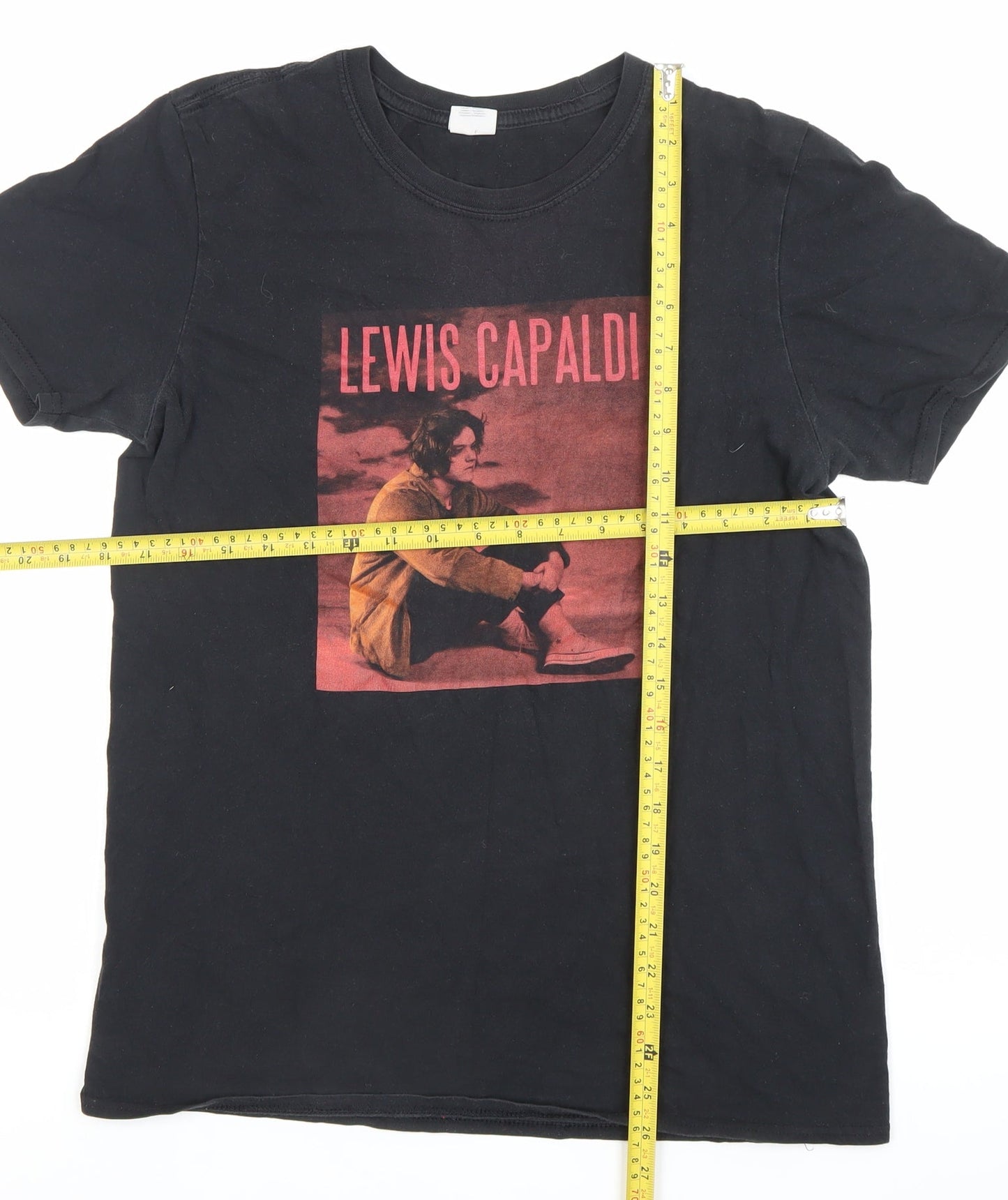 Mens UK Size M Gildan Black  T-Shirt