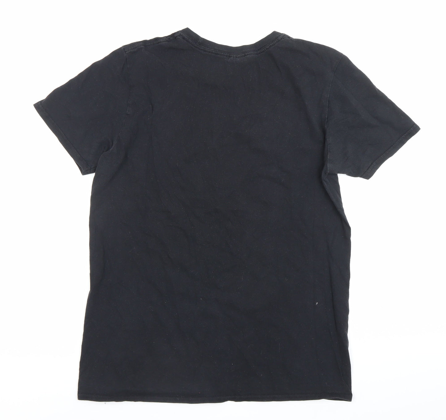 Mens UK Size M Gildan Black  T-Shirt