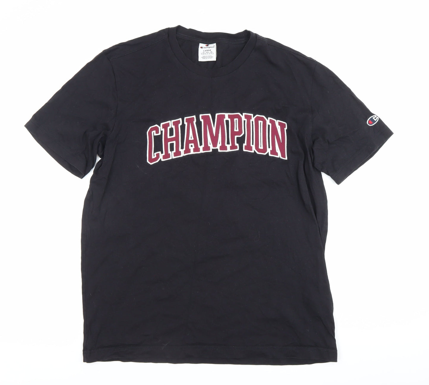 Mens UK Size L Champion Black  T-Shirt