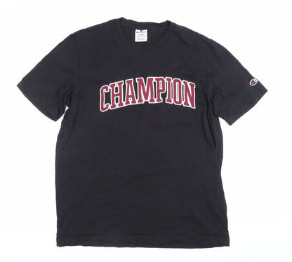 Mens UK Size L Champion Black  T-Shirt
