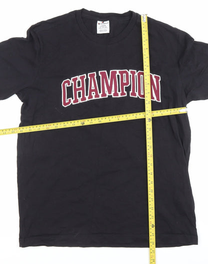 Mens UK Size L Champion Black  T-Shirt