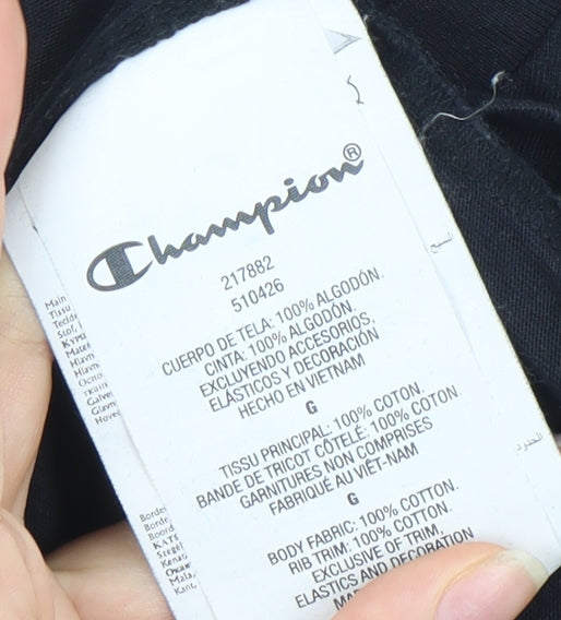 Mens UK Size L Champion Black  T-Shirt