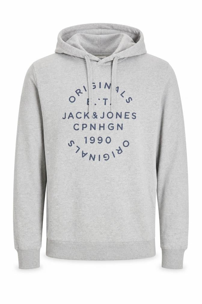 Mens UK Size M JACK & JONES Grey Pullover Hoodie