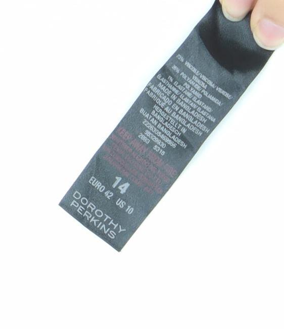 Dorothy Perkins Women’s Green Shift Dress Size 14 Knee Length Half Sleeve