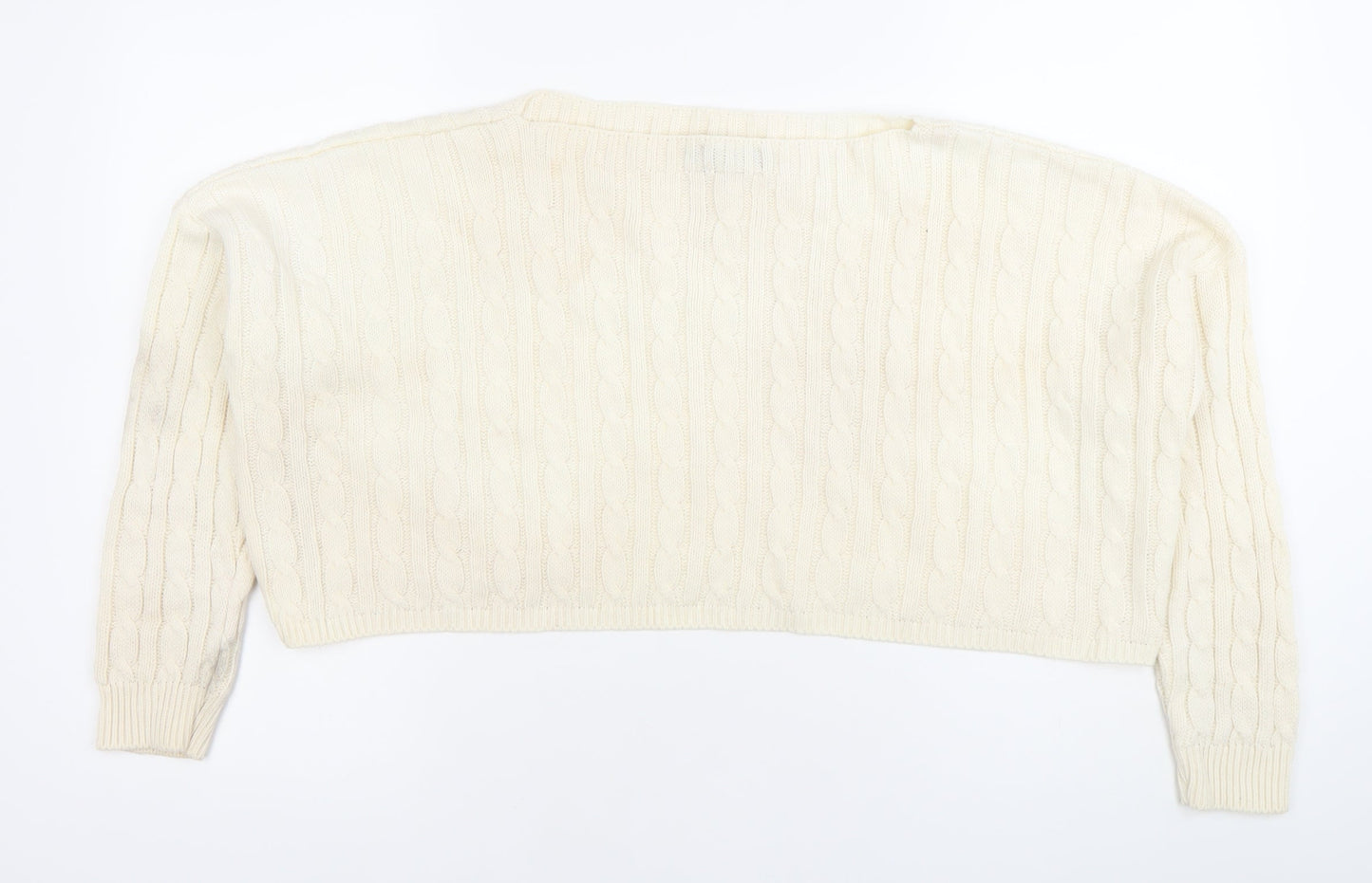 Womens UK Size S PRETTYLITTLETHING Ivory Pullover Jumper