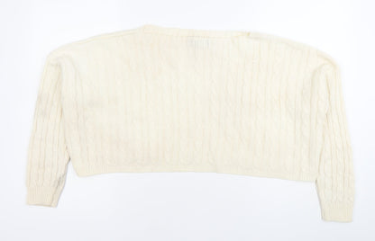 Womens UK Size S PRETTYLITTLETHING Ivory Pullover Jumper