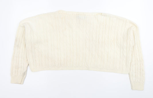 Womens UK Size S PRETTYLITTLETHING Ivory Pullover Jumper