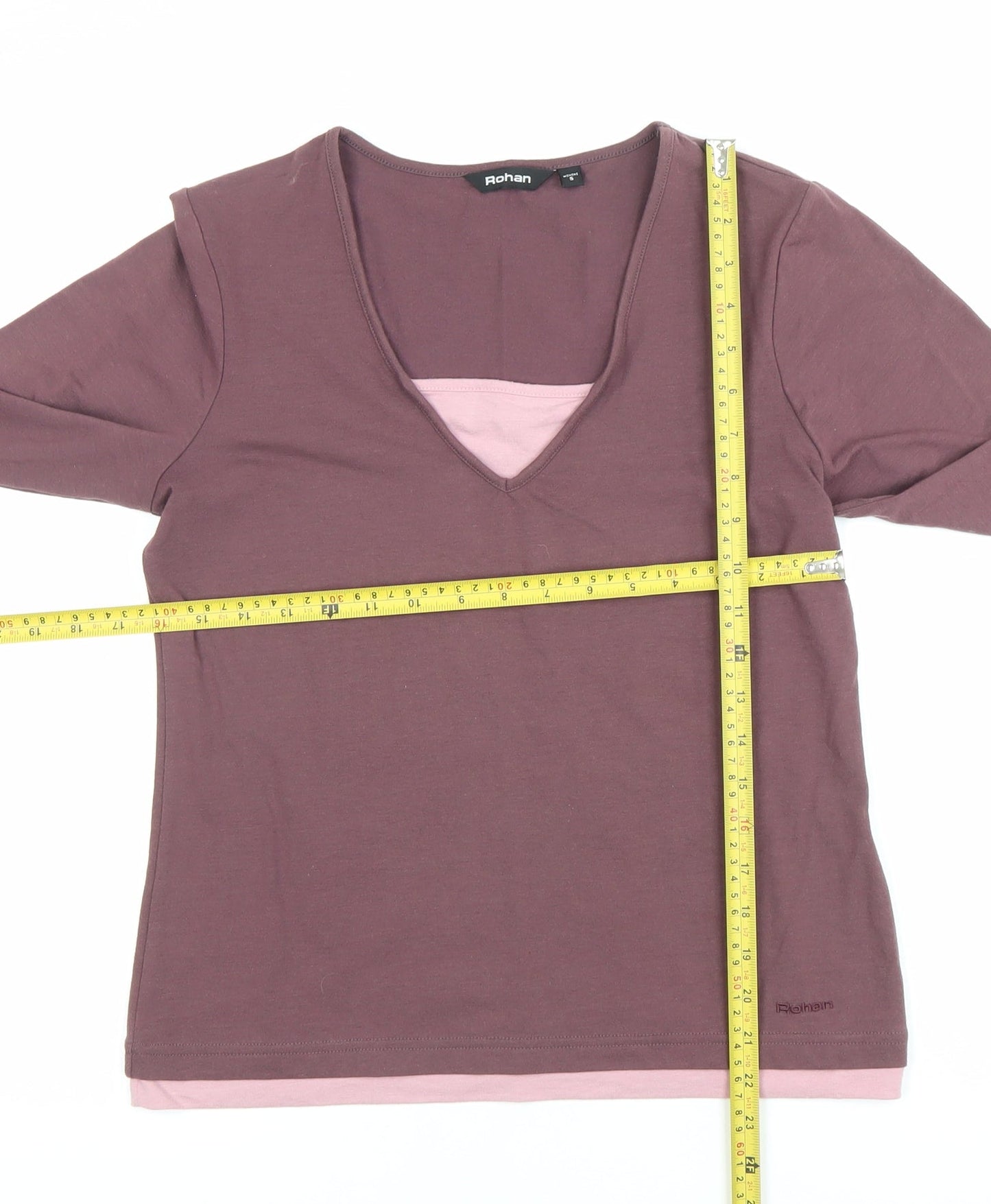 Womens UK Size S Rohan Purple Basic T-Shirt