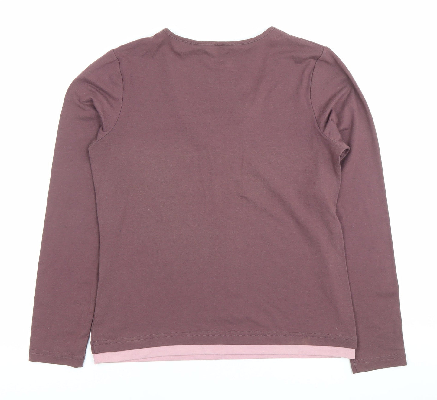 Womens UK Size S Rohan Purple Basic T-Shirt