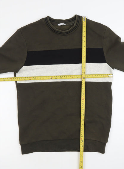Mens UK Size S NEXT Green Pullover Sweatshirt