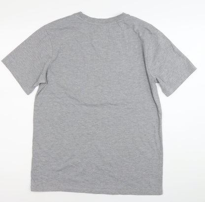 MP Mens Grey Regular Fit Crew Neck Short Sleeve T-Shirt Size M