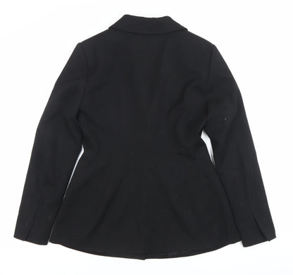 H&M Womens Black Size 8 Tailored Single-Breasted Blazer